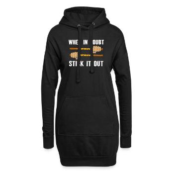 Arnis Eskrima Kali Philippinische FMA - Hoodie-Kleid - Schwarz - Vorne