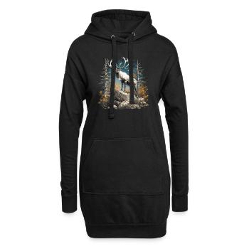 Caribou Karibus Karibu - Sweat-shirt à capuche long Femme - noir - Devant