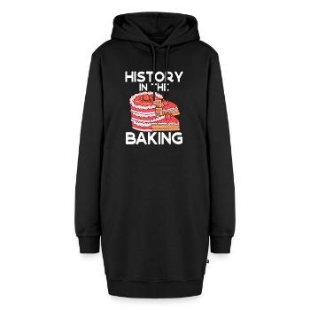 Geschichte Im Backen Patissier Backen - Hoodie-Kleid - Schwarz - Vorne