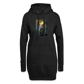Cockatiel Nymphensittiche Nymphensittich - Hoodie-Kleid - Schwarz - Vorne