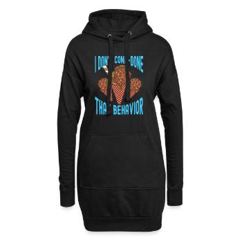 I Done-done Behavior Frosty Cream - Hoodie-Kleid - Schwarz - Vorne