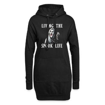 Vivre la vie fantôme Spook Life Appât - Sweat-shirt à capuche long Femme - noir - Devant