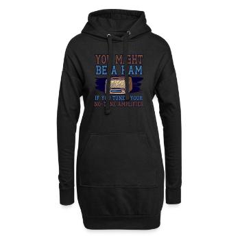 Amateur Radio Tried To Repair Ham Radio - Hoodie Dress - black - Front