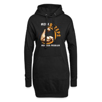 PLUS DE BICEPS, MOINS DE PROBLÈMES - Sweat-shirt à capuche long Femme - noir - Devant