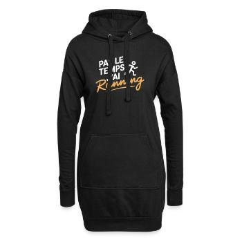 Keine Zeit, ich habe ein Laufläufer-Geschenk - Hoodie-Kleid - Schwarz - Vorne