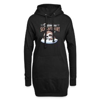 Chemise de nuit officielle Sloth Late Riser - Sweat-shirt à capuche long Femme - noir - Devant