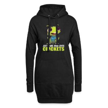 Grillen Grille - Hoodie-Kleid - Schwarz - Vorne