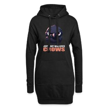 Corbeaux Corbeaux - Sweat-shirt à capuche long Femme - noir - Devant