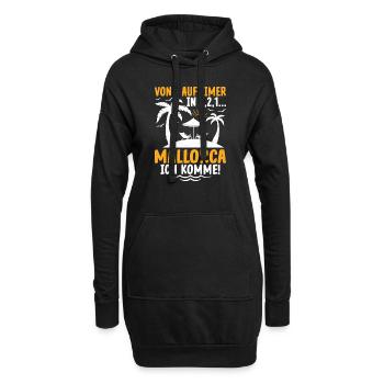 Dein Urlaub: Von 0 auf Eimer – Mallorca ich komme! - Hoodie-Kleid - Schwarz - Vorne