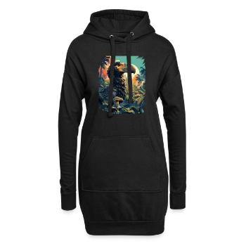 Dodos Dodo - Sweat-shirt à capuche long Femme - noir - Devant
