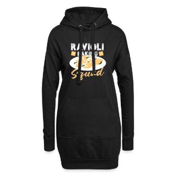 Raviolis Baking Squad Pâtes italiennes traditionnelles - Sweat-shirt à capuche long Femme - noir - Devant