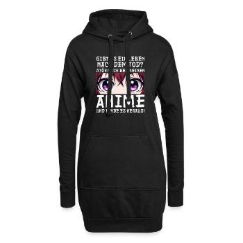 Anime Manga Otaku Japan Kawaii Waifu Anime Cosplay - Hoodie-Kleid - Schwarz - Vorne