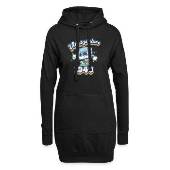 Vintage 1940 Classic Retro Vibes 85e anniversaire - Sweat-shirt à capuche long Femme - noir - Devant