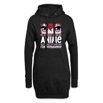Anime Manga Otaku Japan Waifu Anime Girl Cosplay - Hoodie-Kleid - Schwarz - Vorne