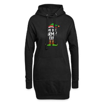 I'm The Army Elf Shirt Matching Family Christmas - Hoodie Dress - black - Front