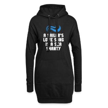 Matrose Meme Piratenschiff Ozean Segeln - Hoodie-Kleid - Schwarz - Vorne