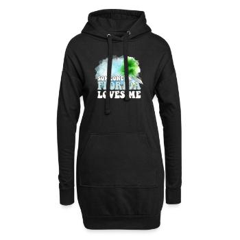 Quelqu’un en Floride m’aime - Sweat-shirt à capuche long Femme - noir - Devant
