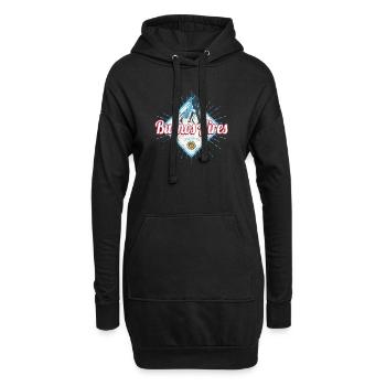 Buenos Aires Ville Argentine Rétro Tango Vintage - Sweat-shirt à capuche long Femme - noir - Devant