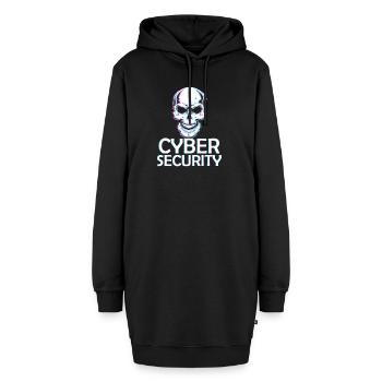 Cybersicherheitsexpertise von ethischen Hackern - Hoodie-Kleid - Schwarz - Vorne