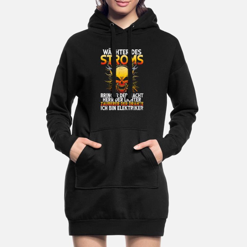 Electronics Technician Electrics Profession Volt Electrical Engineering Hoodie Dress