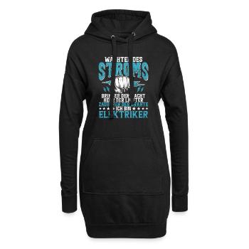 Electronicien Electrique Profession Volt Génie Electrique - Sweat-shirt à capuche long Femme - noir - Devant