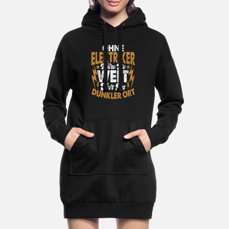 Electronics Technician Electrics Profession Volt Electrical Engineering Hoodie Dress