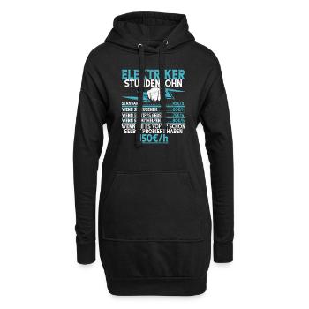 Electronicien Electrique Profession Volt Génie Electrique - Sweat-shirt à capuche long Femme - noir - Devant