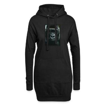 Gorilles Gorilles - Sweat-shirt à capuche long Femme - noir - Devant