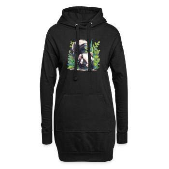 Mouffettes Mouffette - Sweat-shirt à capuche long Femme - noir - Devant