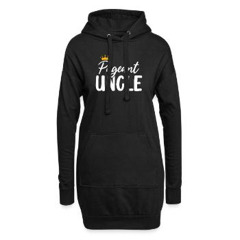Festzug Onkel Glitz Glam Schönheitswettbewerb Schärpe - Hoodie-Kleid - Schwarz - Vorne