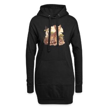 Servale Serval - Hoodie-Kleid - Schwarz - Vorne