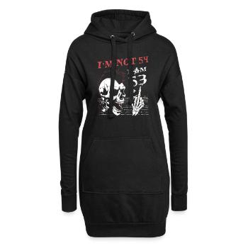 J’ai 53 ans et majeur - 54e anniversaire - Sweat-shirt à capuche long Femme - noir - Devant