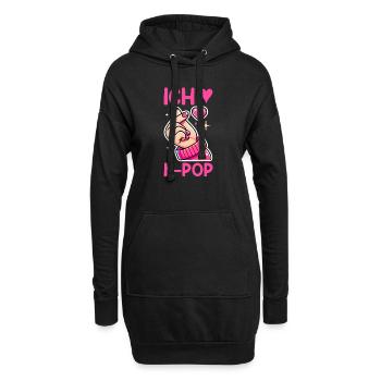 K-Pop Coréen Kpop Culture Kpop Corée du Sud Danse - Sweat-shirt à capuche long Femme - noir - Devant