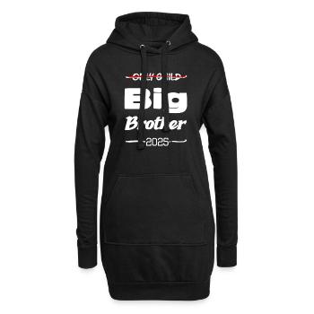 Nur Kind grosser Bruder 2025 - Hoodie-Kleid - Schwarz - Vorne