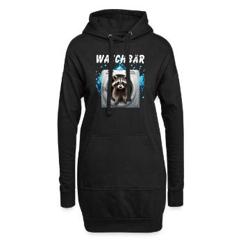 WASCHBÄR - Hoodie-Kleid - Schwarz - Vorne