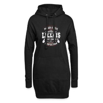 Supporter Lillois - Beau Gosse de Lille - Sweat-shirt à capuche long Femme - noir - Devant