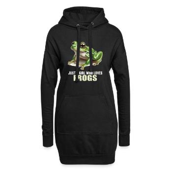Grenouilles Grenouilles - Sweat-shirt à capuche long Femme - noir - Devant