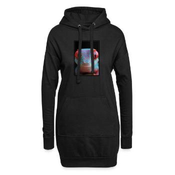 Geckos Geckos - Sweat-shirt à capuche long Femme - noir - Devant