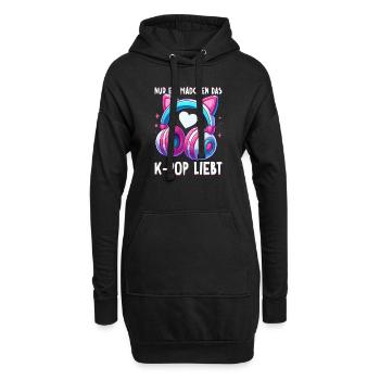 K-Pop Koreanischer Musik Kpop Fans Kdrama - Hoodie-Kleid - Schwarz - Vorne