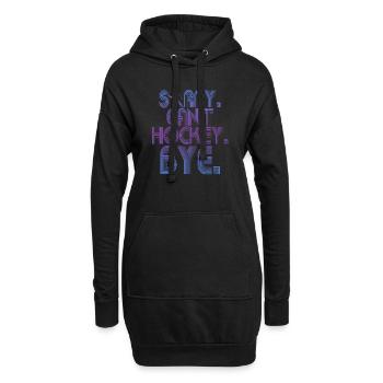 Désolé, je ne peux pas faire de hockey, au revoir, amateur de hockey - Sweat-shirt à capuche long Femme - noir - Devant