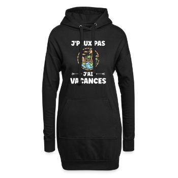 Reise Humor Urlaub - Hoodie-Kleid - Schwarz - Vorne