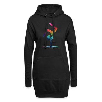 Gymnastique Gymnaste Gymnaste acrobatique - Sweat-shirt à capuche long Femme - noir - Devant