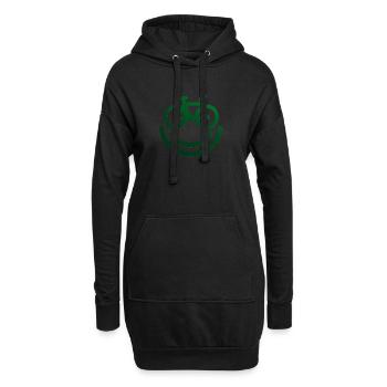 Conception de vélos/roues pour les cyclistes - Sweat-shirt à capuche long Femme - noir - Devant