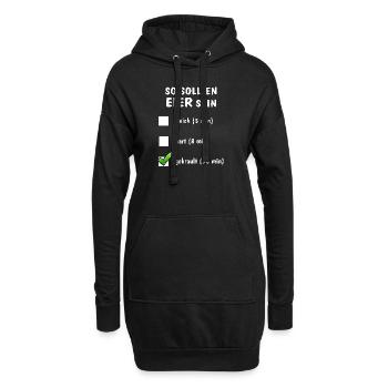 SO SOLLTEN EIER SEIN - Hoodie-Kleid - Schwarz - Vorne