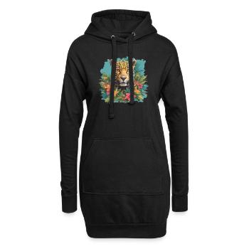 Jaguare Jaguar - Hoodie-Kleid - Schwarz - Vorne