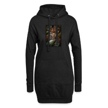 Jaguare Jaguar - Hoodie-Kleid - Schwarz - Vorne
