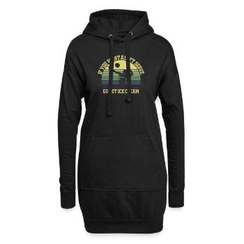 Wenn Sie ein Softeis wollen, holen Sie sich Eis - Hoodie-Kleid - Schwarz - Vorne