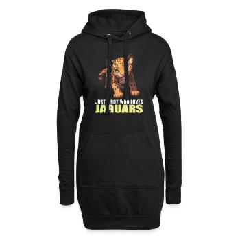 Jaguare Jaguar - Hoodie-Kleid - Schwarz - Vorne