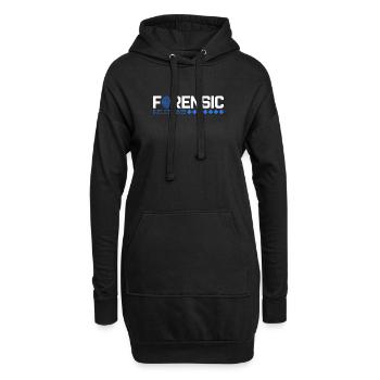 Forensische Krankenschwester Forensische Kriminalistik Wissenschaftlerin - Hoodie-Kleid - Schwarz - Vorne