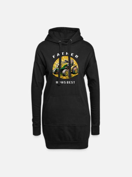 RASENMÄHER FATHER MOWS BEST - Hoodie-Kleid - Schwarz